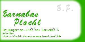 barnabas plochl business card